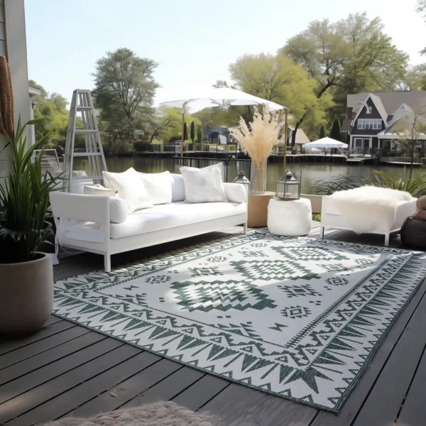 ELLE Decoration koberce Kusový koberec Gemini 106020 Green z kolekcie Elle – na von aj na doma - 80x150 cm