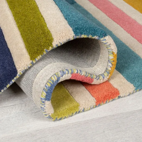 Flair Rugs koberce Ručne všívaný behúň Illusion Piano Pink/Multi - 60x230 cm
