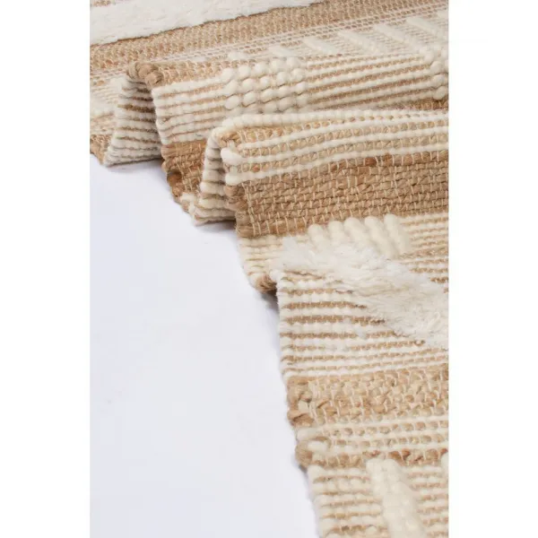 Flair Rugs koberce Behúň Jubilant Medina Jute Natural/Ivory - 60x230 cm