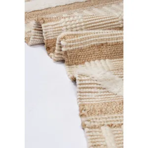 Flair Rugs koberce Behúň Jubilant Medina Jute Natural/Ivory - 60x230 cm