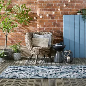 Flair Rugs koberce Behúň Plaza Willow Blue – na von aj na doma - 80x230 cm