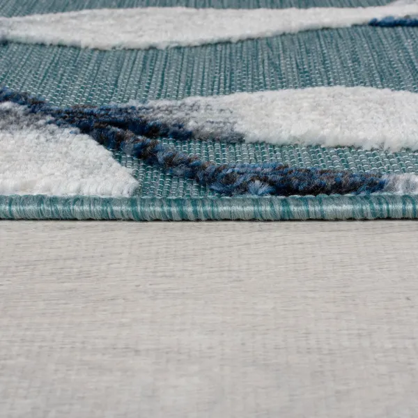 Flair Rugs koberce Behúň Plaza Willow Blue – na von aj na doma - 80x230 cm