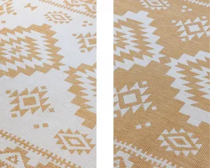 ELLE Decoration koberce Kusový koberec Gemini 106022 Ochre z kolekcie Elle – na von aj na doma - 80x150 cm