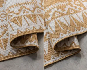 ELLE Decoration koberce Kusový koberec Gemini 106022 Ochre z kolekcie Elle – na von aj na doma - 80x150 cm