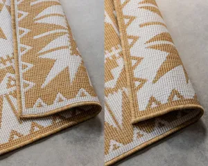 ELLE Decoration koberce Kusový koberec Gemini 106022 Ochre z kolekcie Elle – na von aj na doma - 80x150 cm
