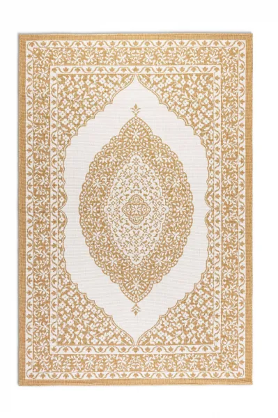 ELLE Decoration koberce Kusový koberec Gemini 106027 Ochre z kolekcie Elle – na von aj na doma - 80x150 cm