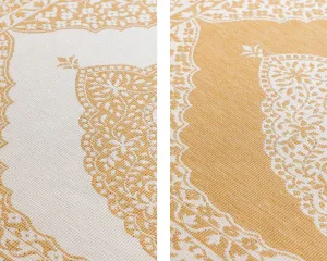 ELLE Decoration koberce Kusový koberec Gemini 106027 Ochre z kolekcie Elle – na von aj na doma - 80x150 cm