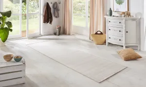 BT Carpet - Hanse Home koberce Behúň Nature 103531 Cream White – na von aj na doma - 80x450 cm