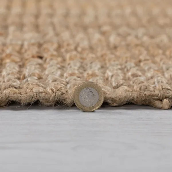 Flair Rugs koberce Behúň Sarita Jute Boucle Natural - 60x300 cm