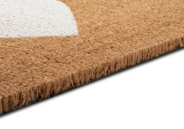 Hanse Home Collection koberce Rohožka srdce biele 105682 – na von aj na doma - 45x75 cm