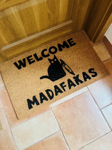 Hanse Home Collection koberce Rohožka Welcome madafakas 105668 – na von aj na doma - 45x75 cm