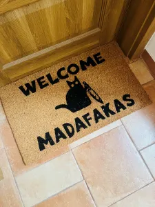 Hanse Home Collection koberce Rohožka Welcome madafakas 105668 – na von aj na doma - 45x75 cm