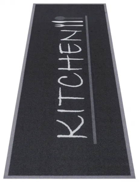 Hanse Home Collection koberce Behúň Cook & Clean 105725 Black White - 50x150 cm