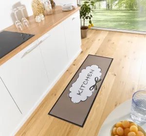 Hanse Home Collection koberce Behúň Cook & Clean 105728 Brown White Black - 50x150 cm