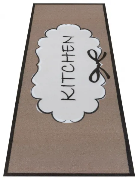 Hanse Home Collection koberce Behúň Cook & Clean 105728 Brown White Black - 50x150 cm