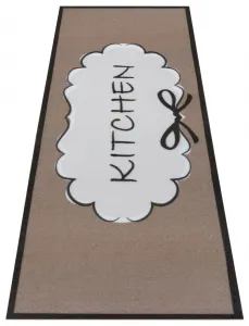 Hanse Home Collection koberce Behúň Cook & Clean 105728 Brown White Black - 50x150 cm