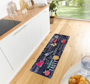 Hanse Home Collection koberce Behúň Cook & Clean 105730 Black Multicolored - 50x150 cm
