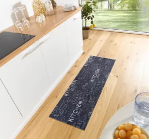 Hanse Home Collection koberce Behúň Cook & Clean 105731 Black White - 50x150 cm