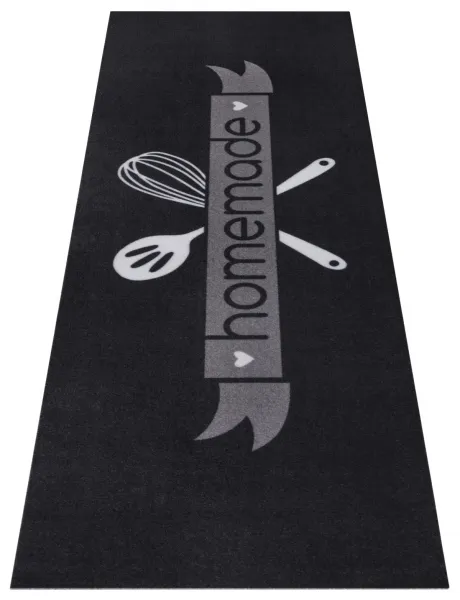 Hanse Home Collection koberce Behúň Cook & Clean 105732 Black White Grey - 50x150 cm