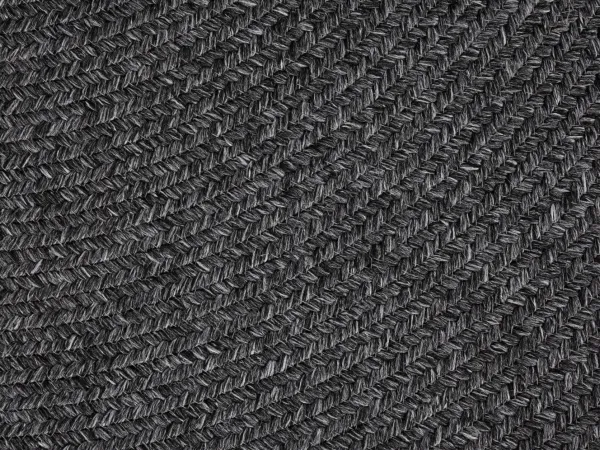 Koberec Braided Trenzado tmavosivý kruh