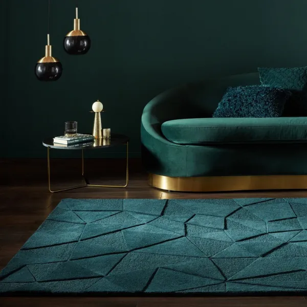 Flair Rugs koberce Kusový koberec Moderno Shard Teal - 120x170 cm