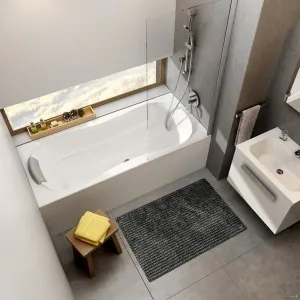 BO-MA, Kúpeľňová predložka Ella micro Tmavo šedá, 50x80, šedá, kúpeľňa