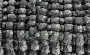 BO-MA, Kúpeľňová predložka Ella micro Tmavo šedá, 50x80, šedá, kúpeľňa