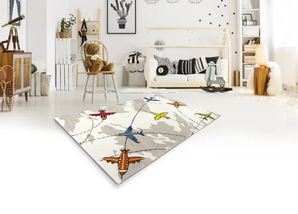 Medipa (Merinos), Detský kusový koberec Diamond Kids 22995/670, 140x200, šedá, detská izba