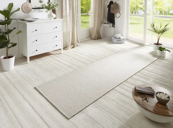 BT Carpet - Hanse Home koberce Behúň Nature 104270 Ivory – na von aj na doma - 80x250 cm