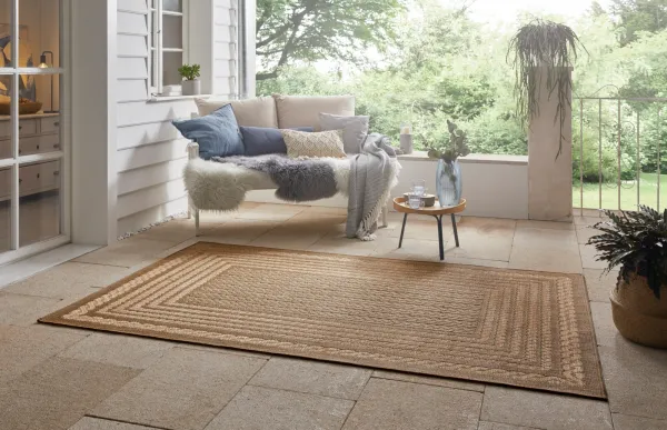 NORTHRUGS - Hanse Home koberce Kusový koberec Forest 103992 Beige / Brown – na von aj na doma - 200x290 cm