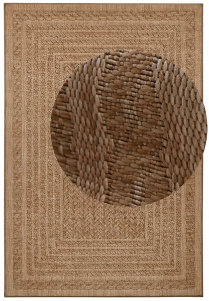 NORTHRUGS - Hanse Home koberce Kusový koberec Forest 103992 Beige / Brown – na von aj na doma - 200x290 cm