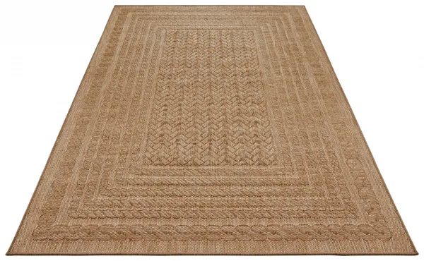 NORTHRUGS - Hanse Home koberce Kusový koberec Forest 103992 Beige / Brown – na von aj na doma - 200x290 cm