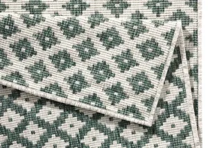 NORTHRUGS - Hanse Home koberce Kusový koberec Twin-Wendeteppiche 103125 grün creme – na von aj na doma - 80x350 cm