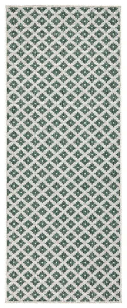 NORTHRUGS - Hanse Home koberce Kusový koberec Twin-Wendeteppiche 103125 grün creme – na von aj na doma - 80x350 cm