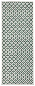 NORTHRUGS - Hanse Home koberce Kusový koberec Twin-Wendeteppiche 103125 grün creme – na von aj na doma - 80x350 cm