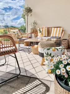 NORTHRUGS - Hanse Home koberce Kusový koberec Twin-Wendeteppiche 103118 grau creme – na von aj na doma - 80x350 cm