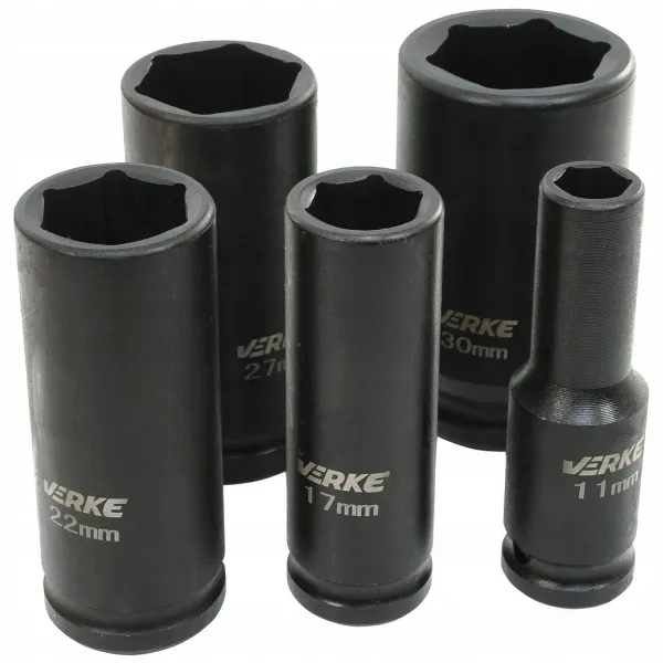 VERKE Sada rázových nadstavcov 1/2" od 10mm do 32mm