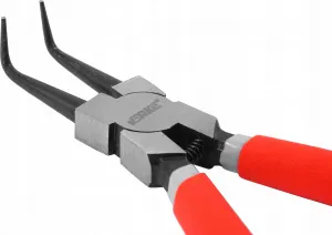 VERKE Vnútorné kliešte na poistné krúžky ohnuté 180 mm