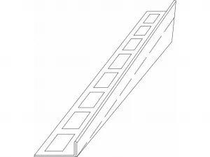 BESCO - Spádová lišta NEO - chróm - Farba - Chróm, Materiál - Nerez, Rozmer A - 150, Variant - Ľavá ZLLSN150LCH