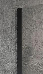 GELCO - VARIO BLACK jednodielna sprchová zástena na inštaláciu k stene, matné sklo, 800  GX1480GX1014