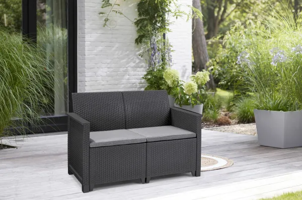 KETER Pohovka ALODIA 2 SEATER | grafit