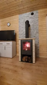 JAKS Kachľová pec ELDUR cappuccino