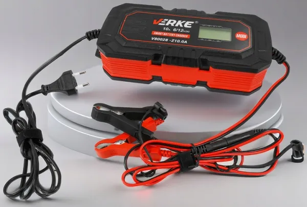 VERKE Mikroprocesorová autonabíjačka LCD 6V 12V 10A