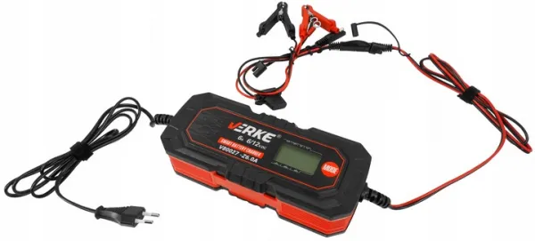 VERKE Mikroprocesorová autonabíjačka LCD 6V 12V Z6.0A