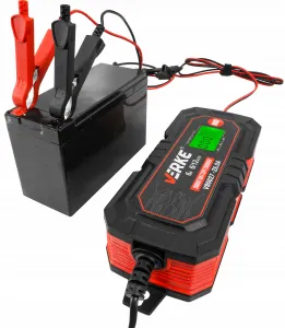 VERKE Mikroprocesorová autonabíjačka LCD 6V 12V Z6.0A