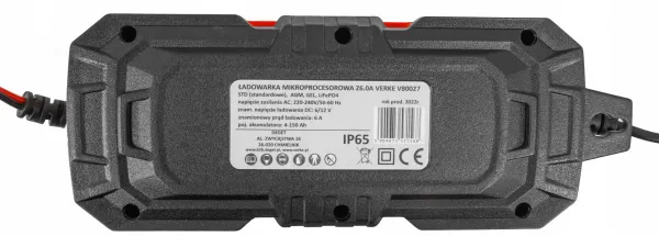 VERKE Mikroprocesorová autonabíjačka LCD 6V 12V Z6.0A