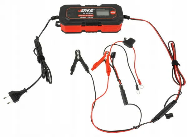 VERKE Mikroprocesorová autonabíjačka LCD 6V 12V Z6.0A