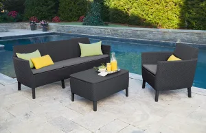 KETER Záhradný set SALOMON 3 seater | grafit