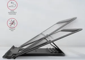 Nepřiřazeno AXAGON STND-L, hliníkový stojan pre notebooky 10" - 16", 4 nastaviteľné uhly