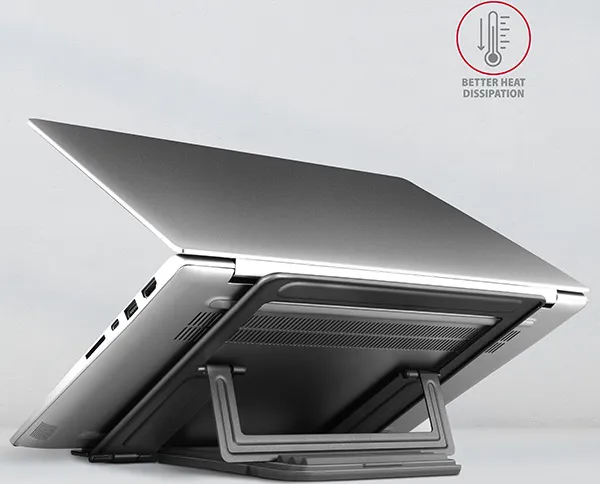 Nepřiřazeno AXAGON STND-L, hliníkový stojan pre notebooky 10" - 16", 4 nastaviteľné uhly